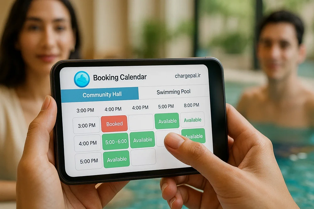سیستم رزرو آنلاین مشاعات و امکانات مشترک ساختمان